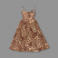 Lara | Rhinestone Strap Leopard Corset Dress