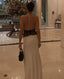 Soraya | Satin Halter Lace Waist Gown