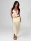 Kenia | Floral Print Mesh Two Piece Set - Melbourne&May
