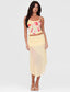 Kenia | Floral Print Mesh Two Piece Set - Melbourne&May