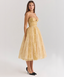 Millie | Golden Corset Dress - Melbourne&May