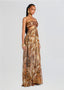 Zahara | Cutout Pleated Maxi Dress
