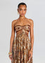 Zahara | Cutout Pleated Maxi Dress