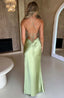 Natalie | Satin Maxi Dress - Melbourne&May